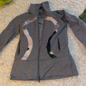grey marble lululemon zip up